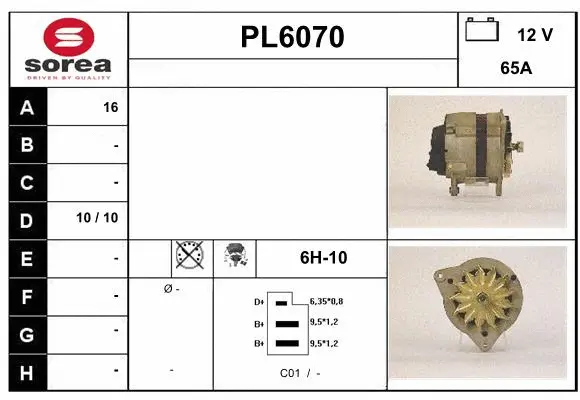 Alternator (PL6070)