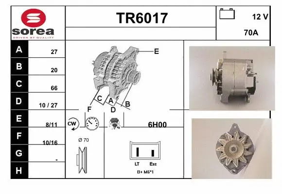 Alternator (TR6017)