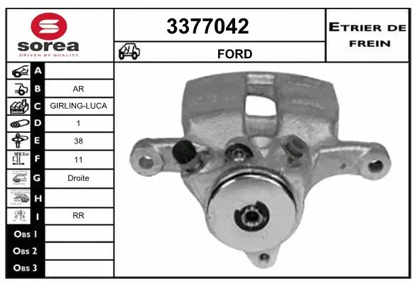 Brake Caliper (3377042)