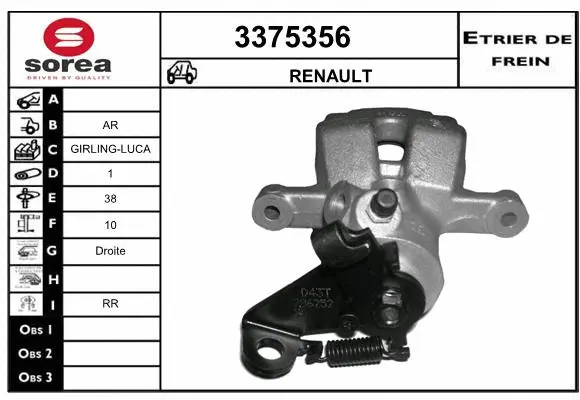 Brake Caliper (3375356)