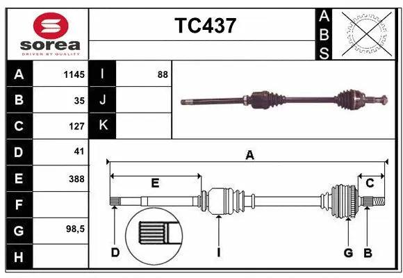 Drive Shaft (TC437)