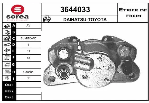 Brake Caliper (3644033)