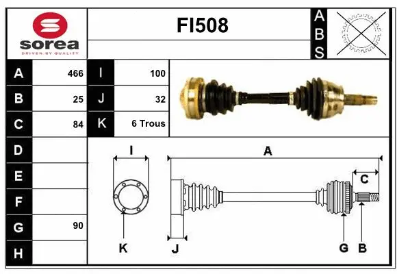 Drive Shaft (FI508)