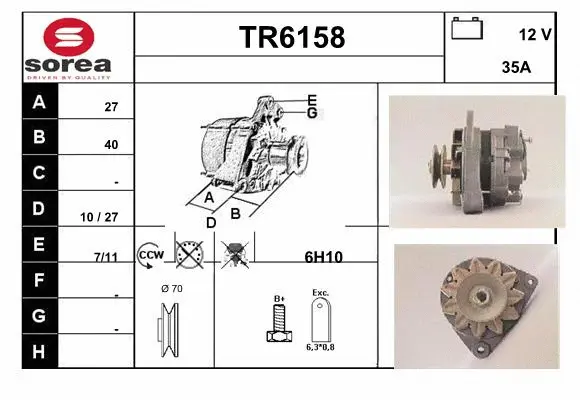 Alternator (TR6158)