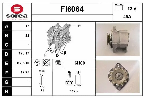 Alternator (FI6064)