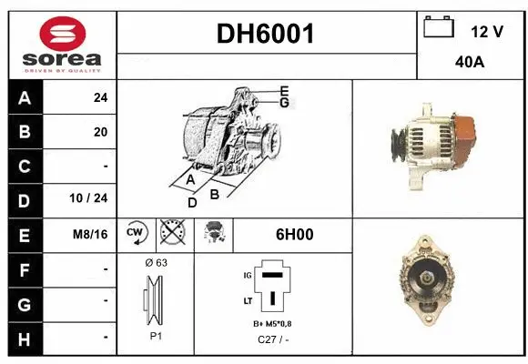 Alternator (DH6001)