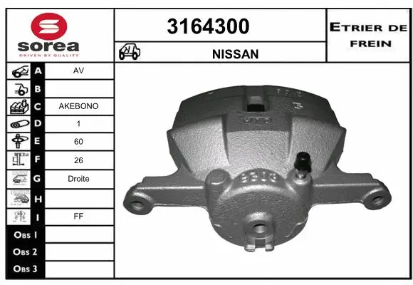 Brake Caliper (3164300)