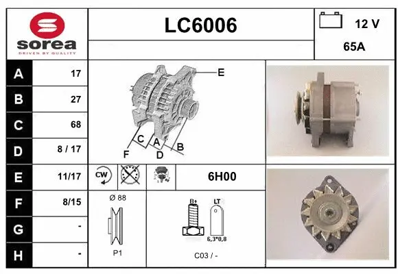 Alternator (LC6006)