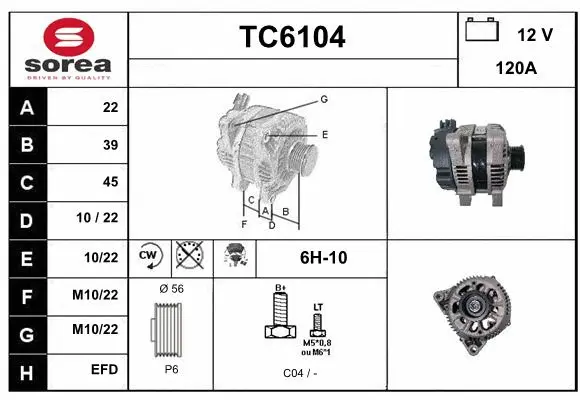 Alternator (TC6104)