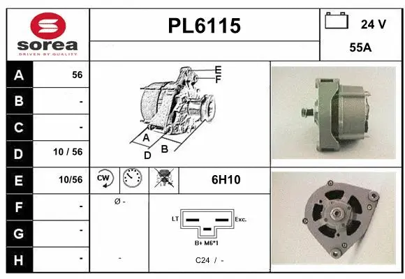 Alternator (PL6115)