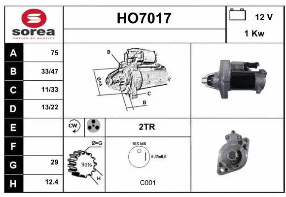 Starter (HO7017)