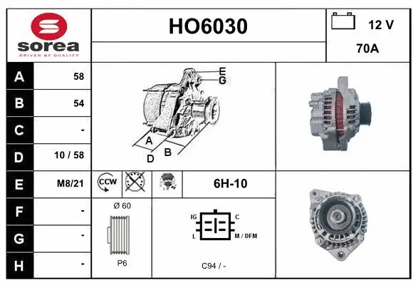 Alternator (HO6030)