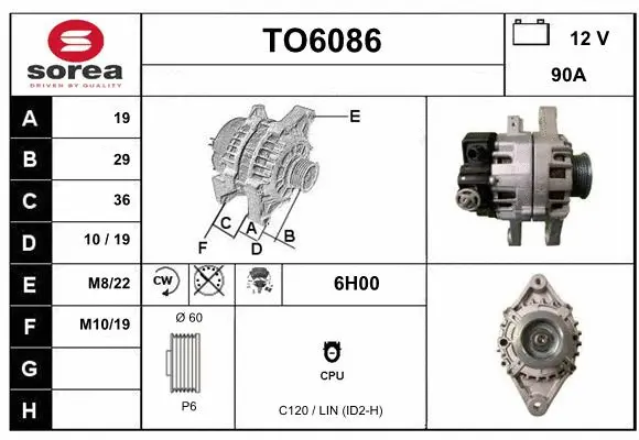 Alternator (TO6086)