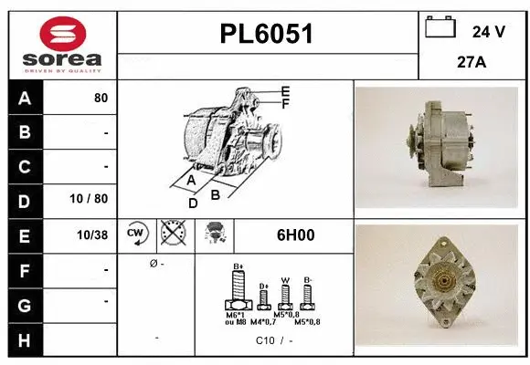 Alternator (PL6051)