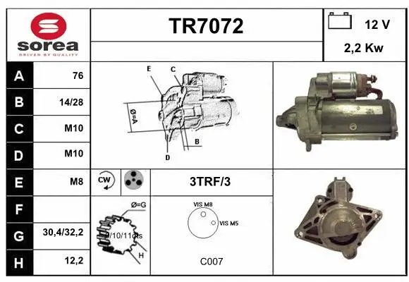 Starter (TR7072)