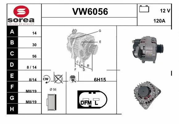 Alternator (VW6056)
