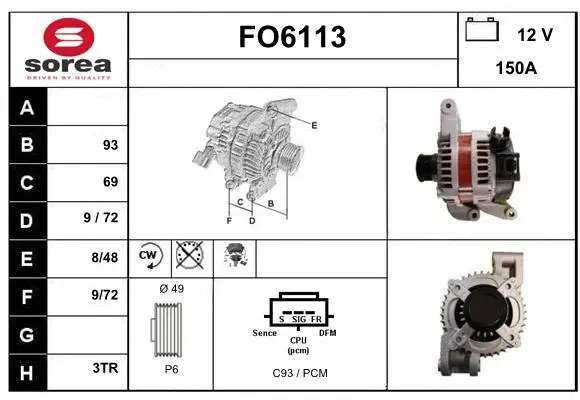 Alternator (FO6113)