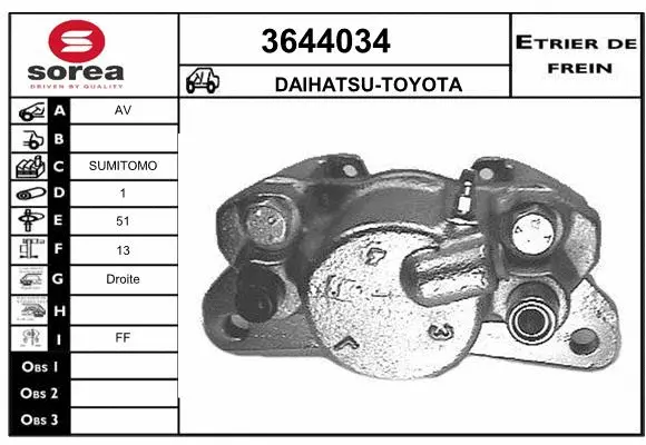 Brake Caliper (3644034)