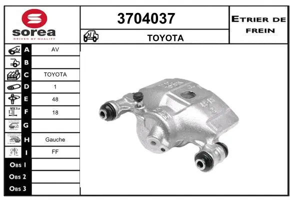 Brake Caliper (3704037)