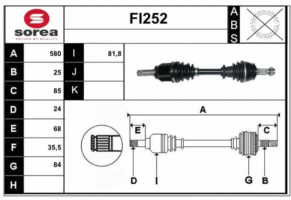 Drive Shaft (FI252)
