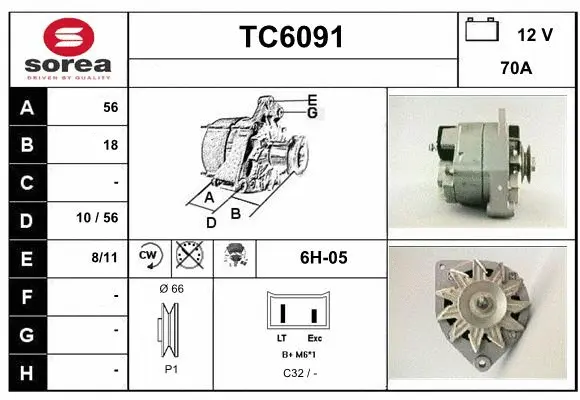 Alternator (TC6091)