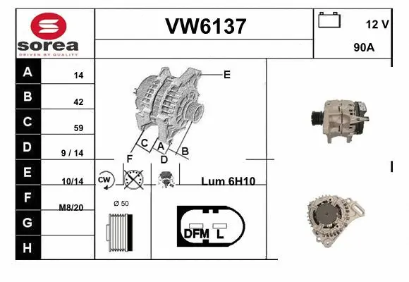 Alternator (VW6137)