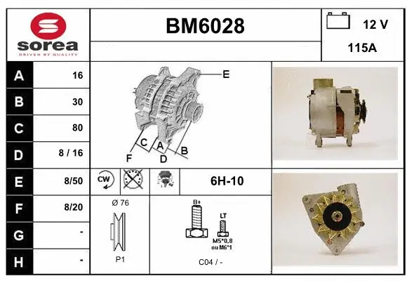Alternator (BM6028)