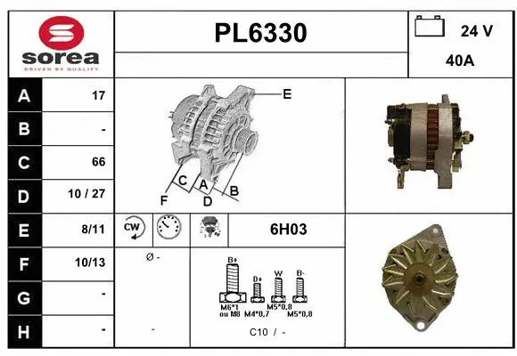 Alternator (PL6330)