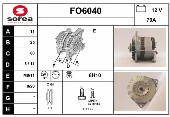 Alternator (FO6040)