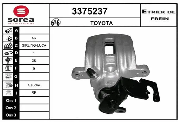 Brake Caliper (3375237)