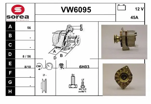 Alternator (VW6095)