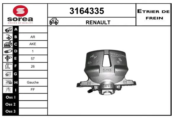 Brake Caliper (3164335)