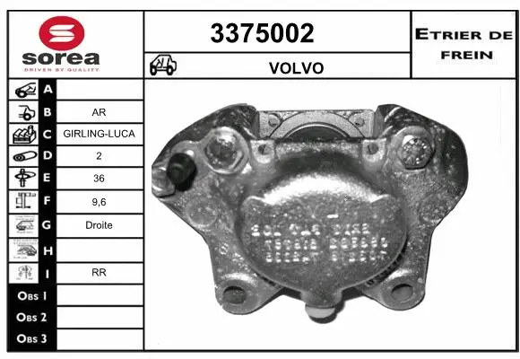 Brake Caliper (3375002)