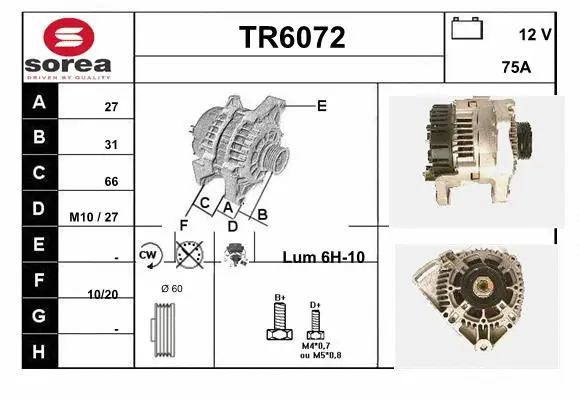 Alternator (TR6072)