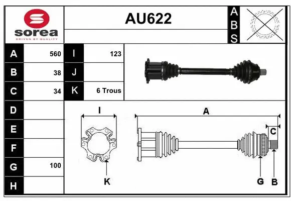 Drive Shaft (AU622)