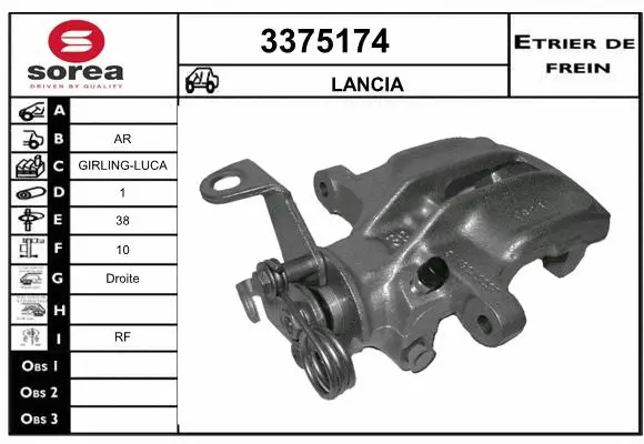 Brake Caliper (3375174)