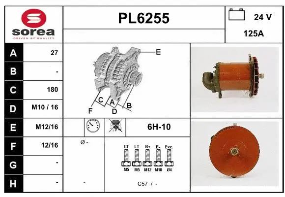 Alternator (PL6255)