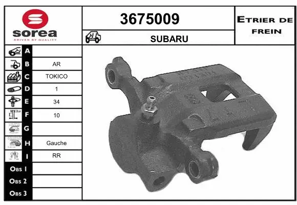 Brake Caliper (3675009)