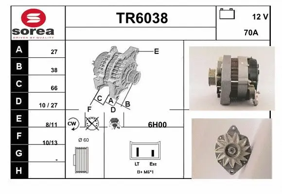 Alternator (TR6038)