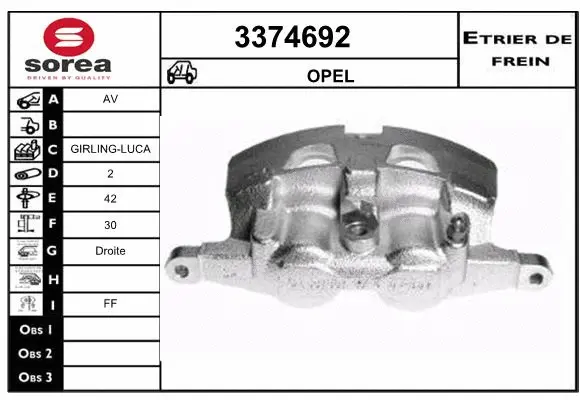Brake Caliper (3374692)