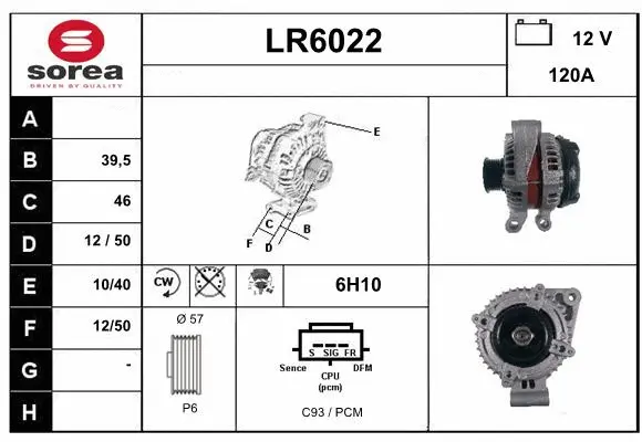 Alternator (LR6022)