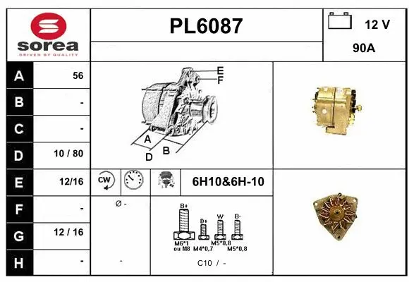 Alternator (PL6087)