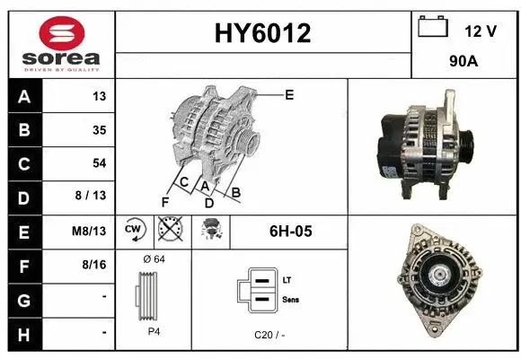 Alternator (HY6012)