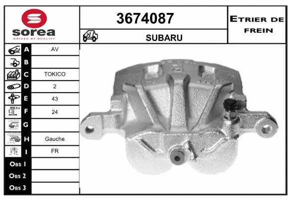 Brake Caliper (3674087)