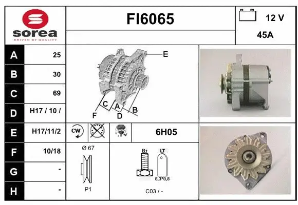 Alternator (FI6065)