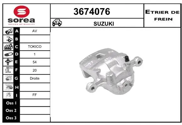 Brake Caliper (3674076)