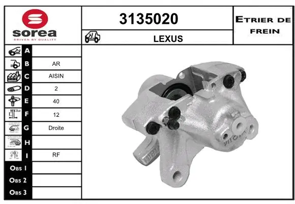 Brake Caliper (3135020)