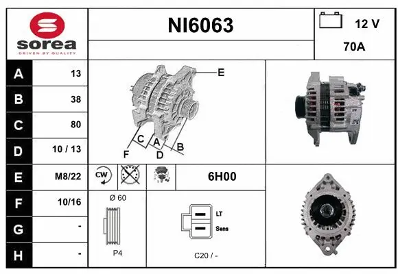 Alternator (NI6063)