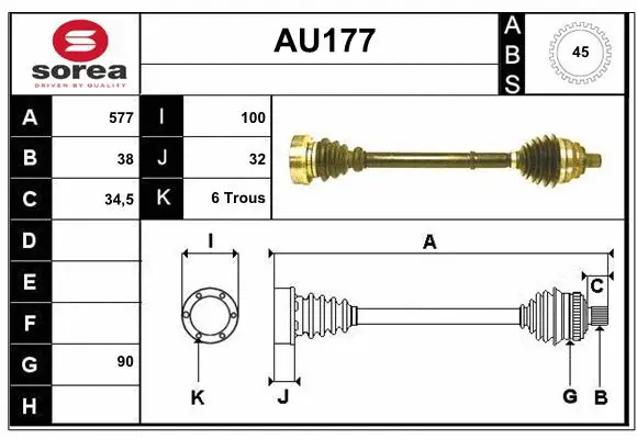 Drive Shaft (AU177)