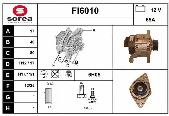 Alternator (FI6010)